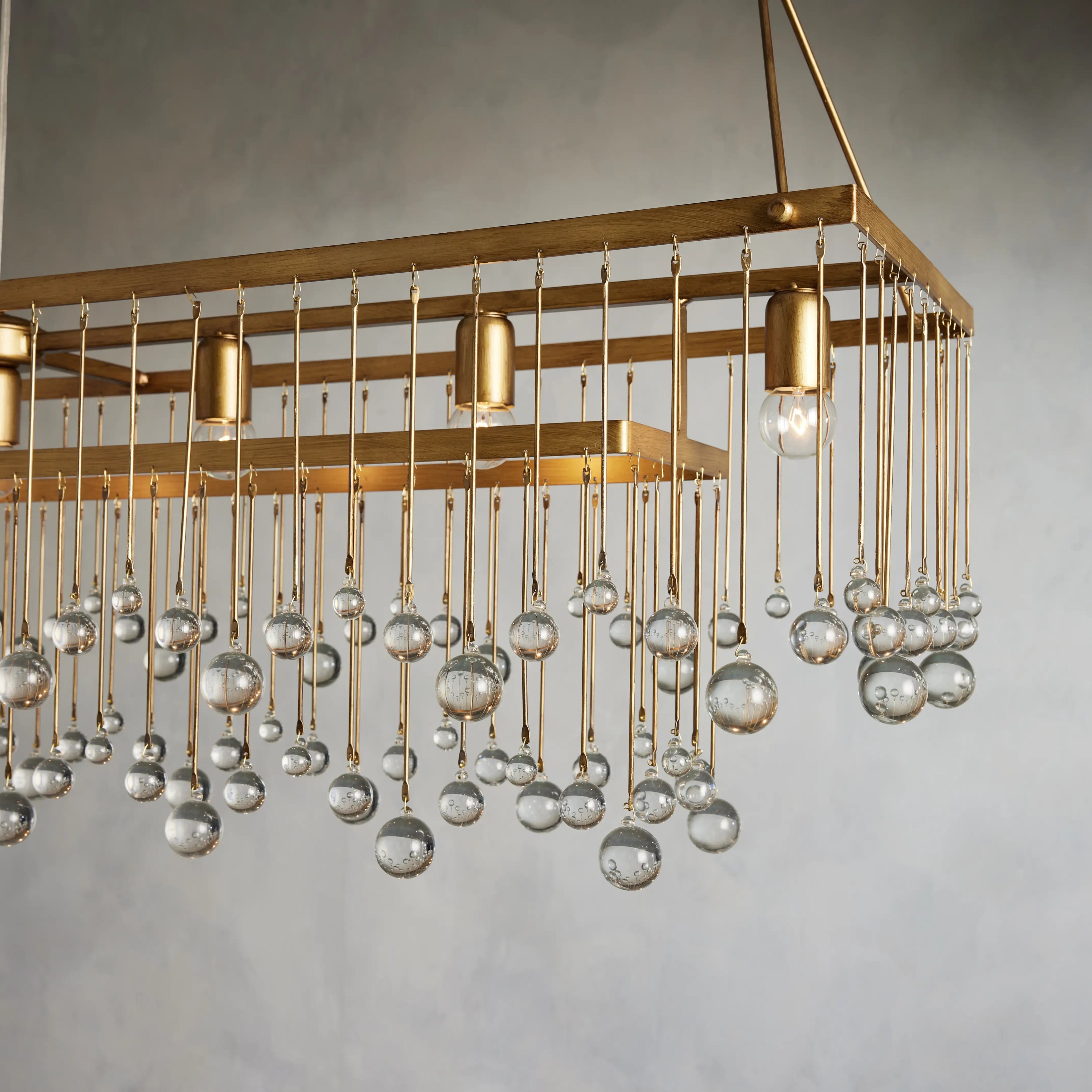 Aubrey Rectangular Chandelier 47", 60"